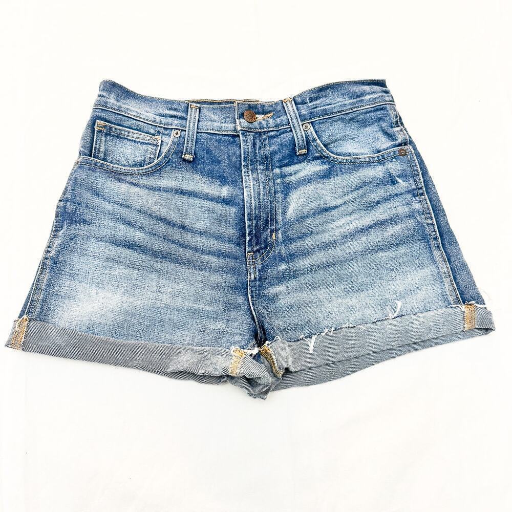 Madewell The Perfect Jean Short Folded Hem Denim Jeans Zip Fly Size 27